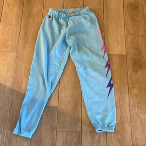 Kids Blue Lightning Sweatpants